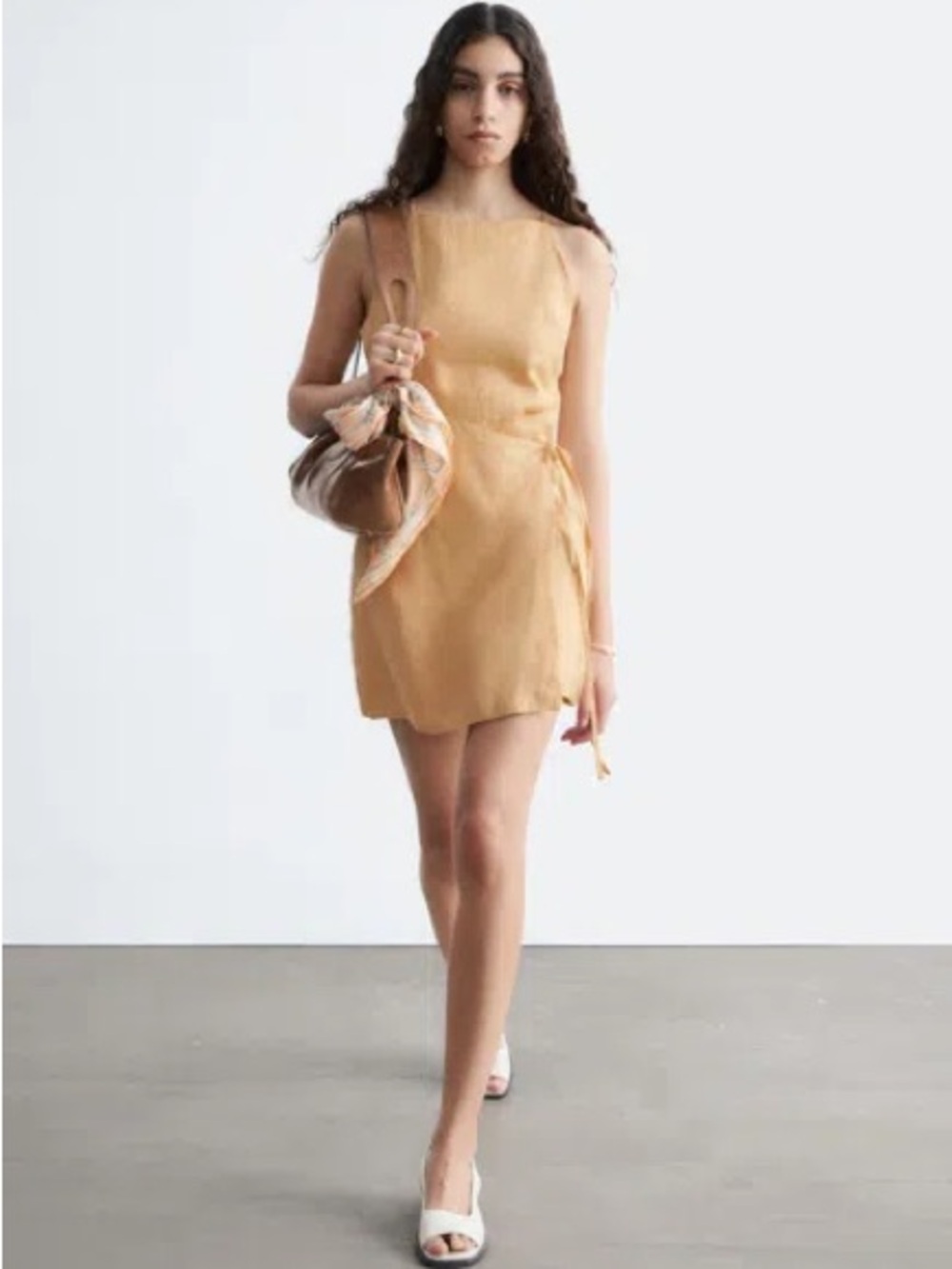& Other Stories Linen Mini Dress